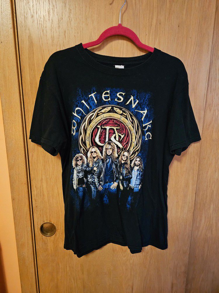 Whitesnake T Shirt Men's Large Tour