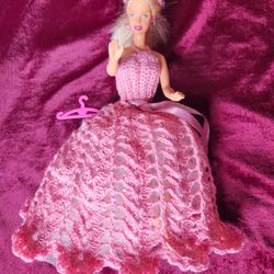 Barby Vestida De Crochet