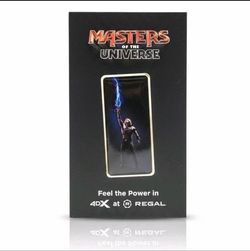 MASTERS OF THE UNIVERSE He-Man Pin Regal 4DX Promo 2026 Movie Collectible Enamel