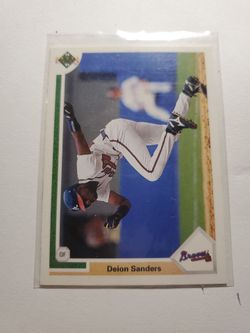 DEION SANDERS,  1991 Upper Deck.