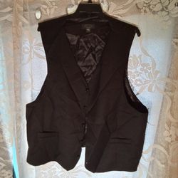 Pronto Uomo Platinum New Men's Suit Vest Black Sz 5x