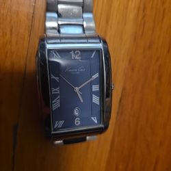 Kenneth Cole KC3805 Men's Stainless Steel Blue  Dial Stainless Steel Band Watch