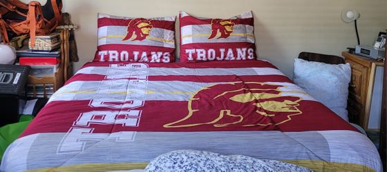 USC Trojans Heathered Stripe 3-Piece Full/Queen Bed Set