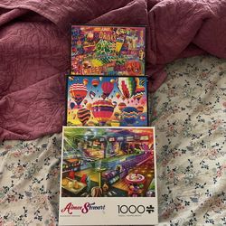 3- Colorful 1000 Piece Puzzles