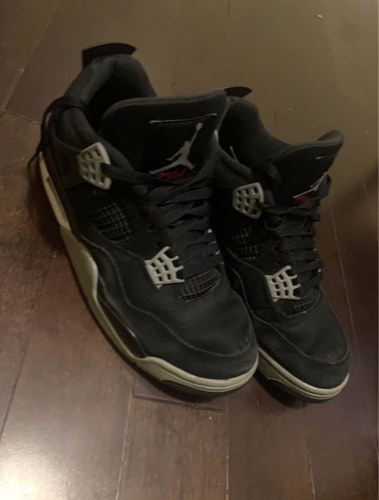 jordan 4 black canvas