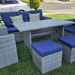 Great Condition Patio Set Cushion Include 