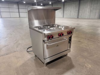 NSF 6 Burner Electric Range With Convection Oven ER36C