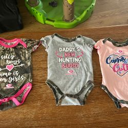 Adorable Pink Camo Onesie Set 3-6 Months 