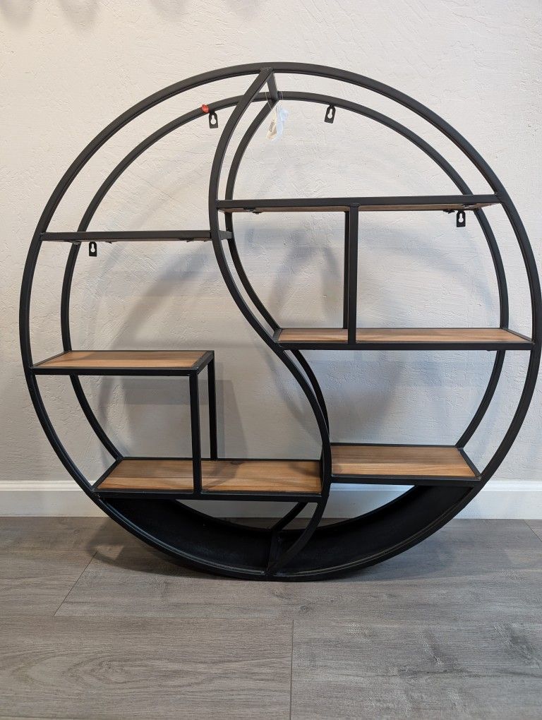 New Buckthorn Industrial Circular Hanging Wall Shelf by Christopher Knight Home