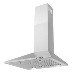 New Open Box 24" Stainless Steel Wall Mount Range Hood with Push Button Controls