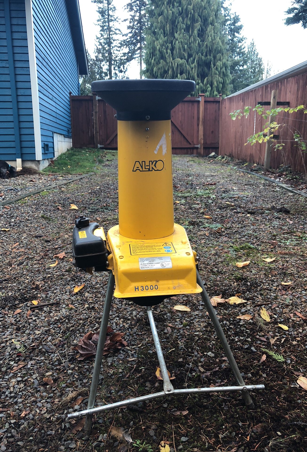 Wood chipper, AL-KO H3000 shredder