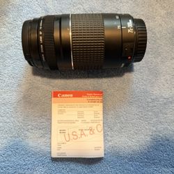 Canon EF 75-300 mm Telephoto Lens
