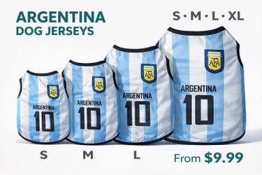 Argentina Dog Jersey 🇦🇷 | Sizes S–XL | From $9.99