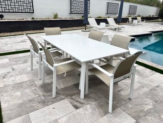 Brown Jordan Patio Table and Six Chairs