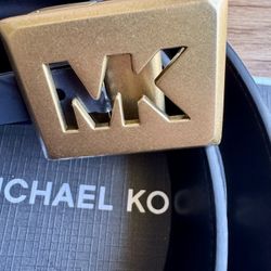 Michael Kors Men’s Adjustable Leather Belt Brand New 
