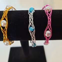Celtic inspired woven bracelets 