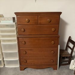 Antique Maple 6 Drawer Dresser