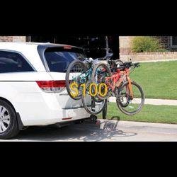Locking 4 Bike Rack Bicycle Carrier Fits 2' Hitch Receiver