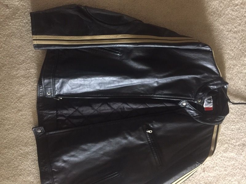 Leather motorcycle jacket