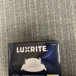 Luxrite 3” LED Recessed Lights. 800Lumens, Adjustable Kelvin