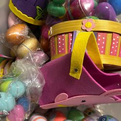New Easter Eggs And Baskets