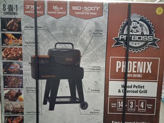 NEW NEVER USED PELLET GRILL - CHARCOAL GRILL 8 IN 1