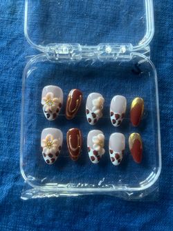 Mini Almond Handmade Press Ons