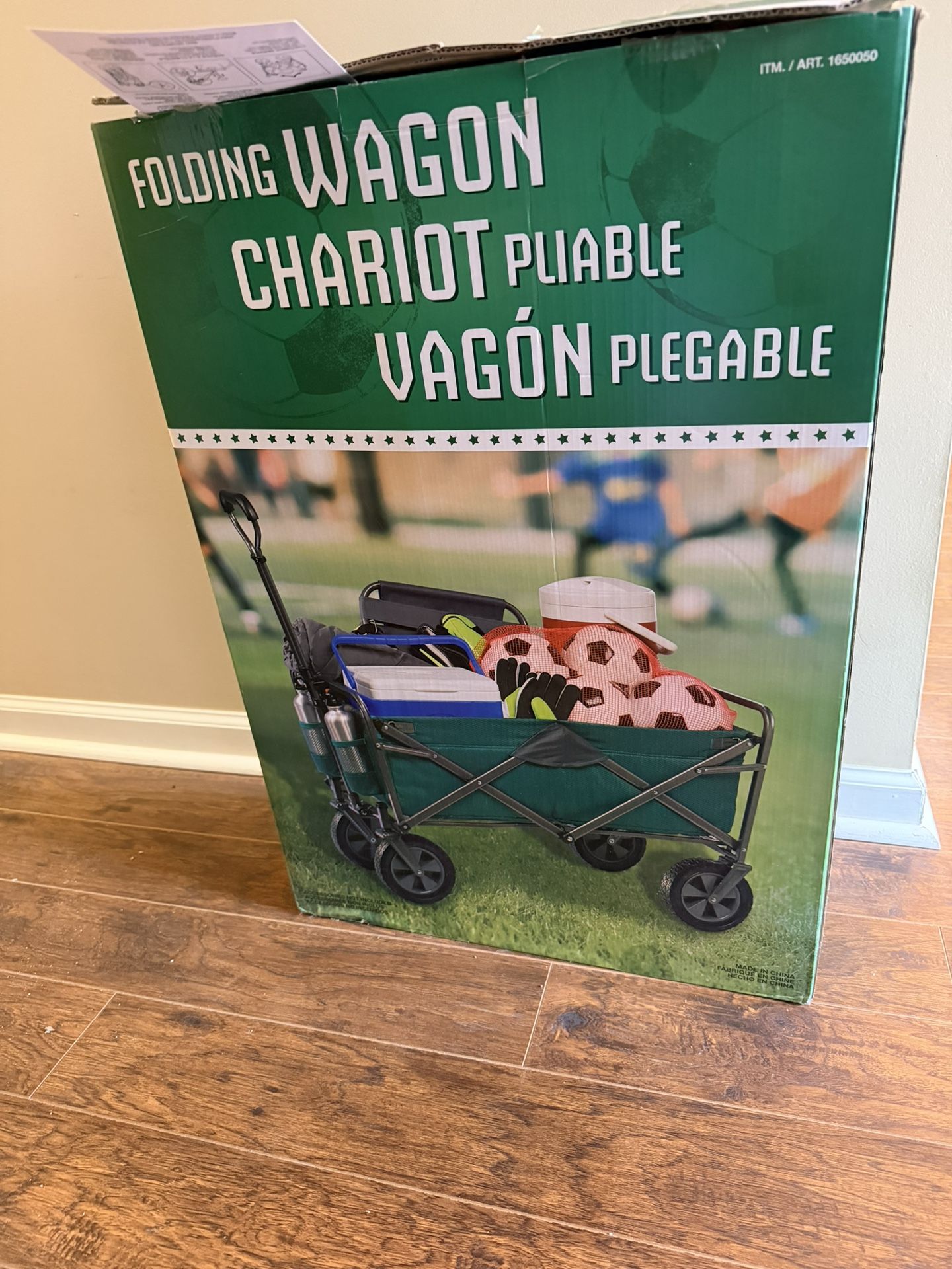 Large Green Folding Wagon