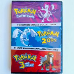 Pokemon Movie Collection Three Phenomenal Adventures DVD Pokemon The Movie Pokemon The Movie 2000 Pokemon 3