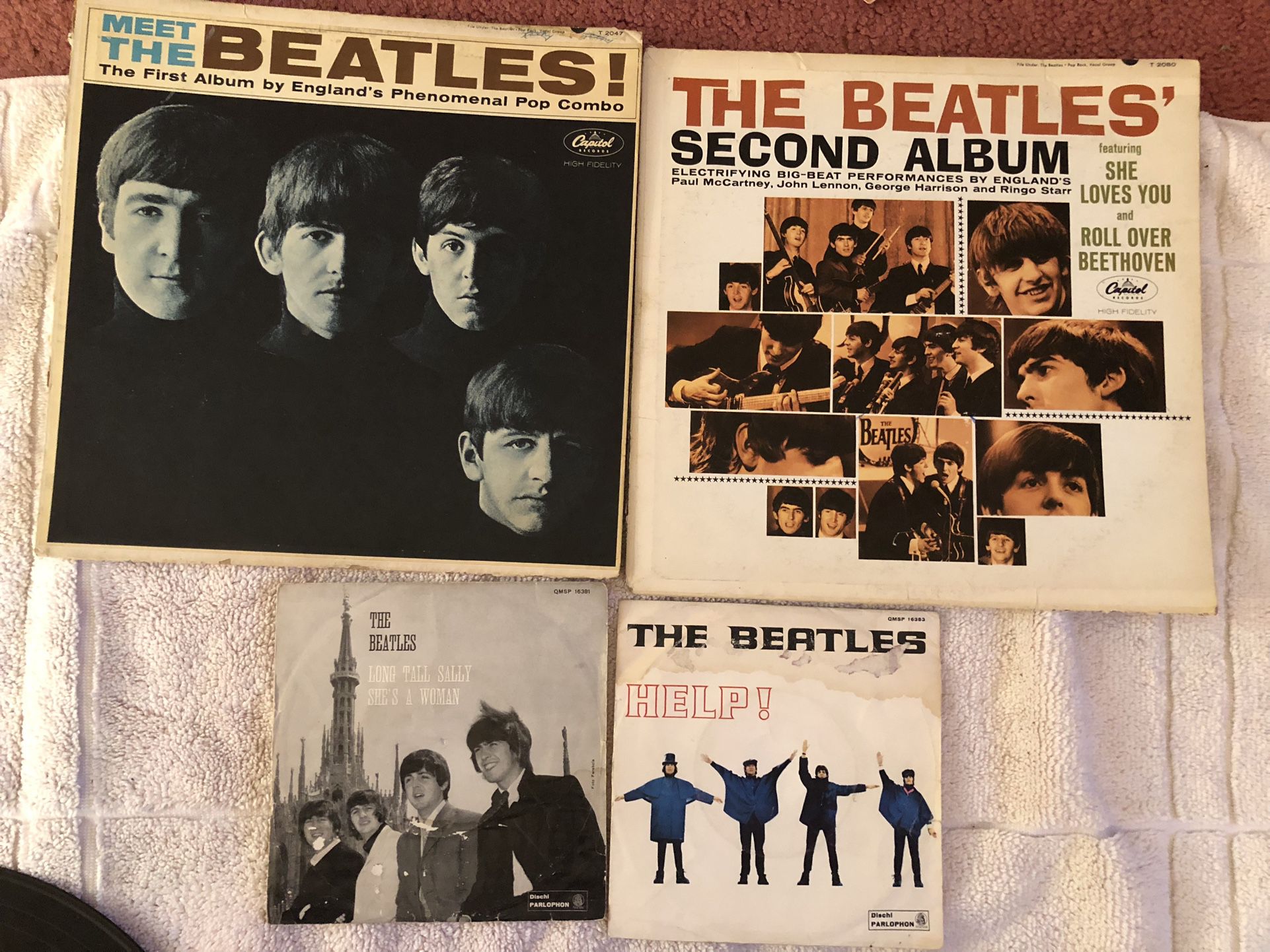 Vintage Vinyl: Lot Of Beatles Records 