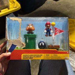 Nintendo 2.5" Acorn Plains Diorama Set