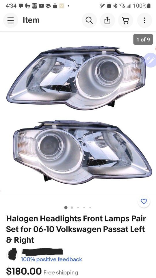 Headlights For Volkswagen Passat 2006-2010 (pair)