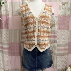 Vintage Knit Wear Vest 