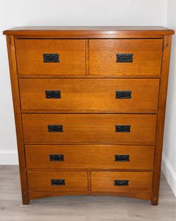 Mission Style Oak Chest of Drawers