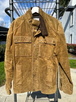 Calvin Klein suede leather jacket size medium