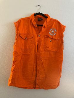 Milwaukee Performance Panama City 2022 Orange Biker Vest XL