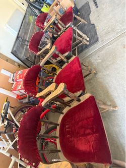 4 vintage country chairs