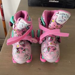 Hello Kitty Girls Skates Adjustable Size 11-2