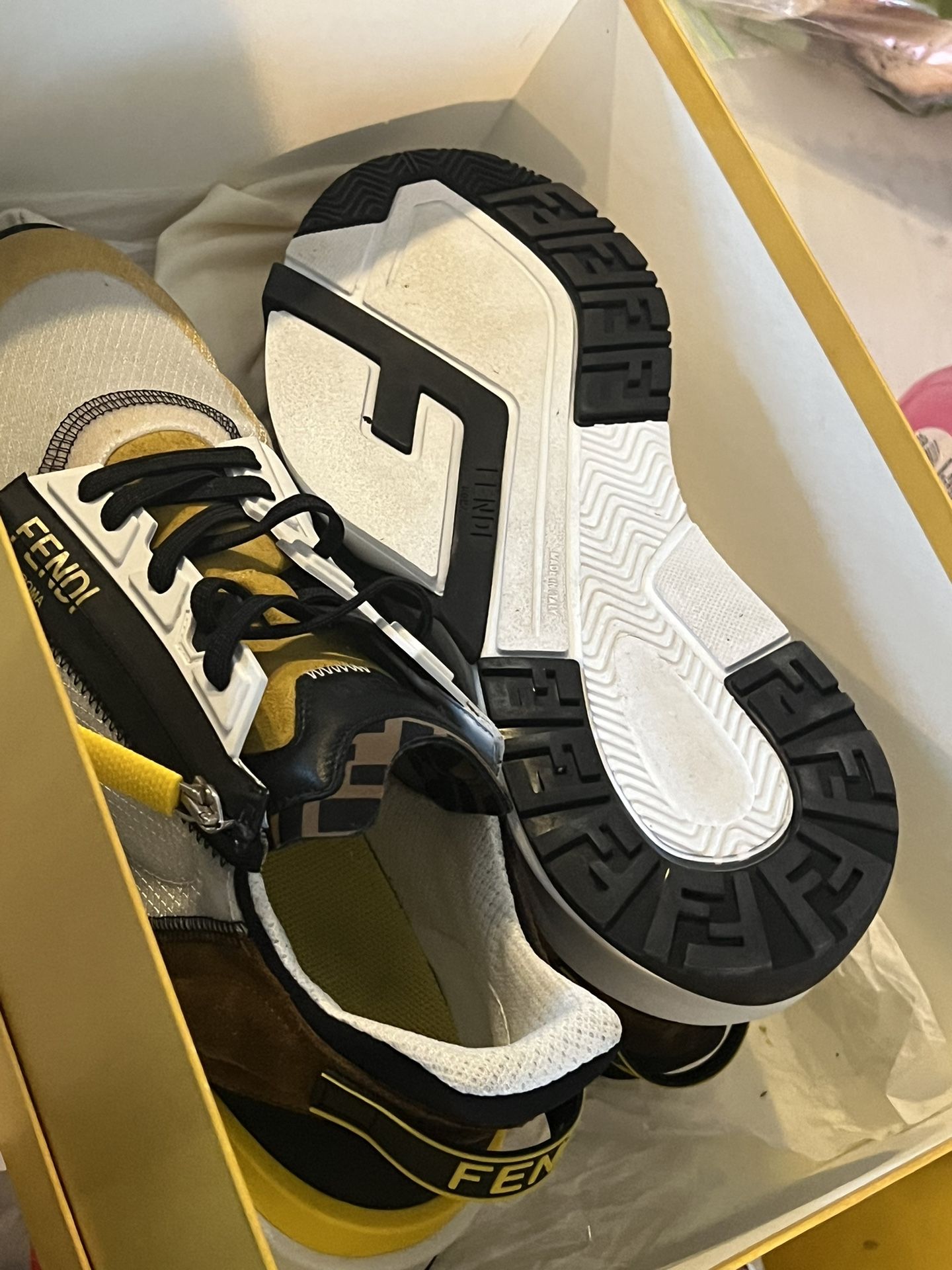 Fendi Zip Up Sneakers 100% Authentic From Nordstorm