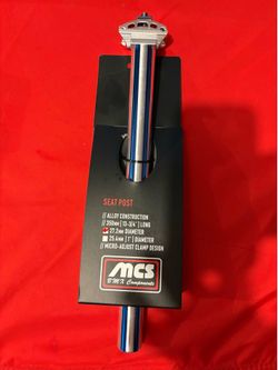 SE Racing Bikes MCS Black Ops 27.2mm FLUTED  SeatPost BLUE & SILVER“NEW”