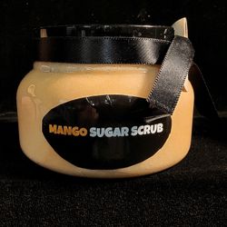 100% Natural Sugar Scrub that helps give your skin a hydration boost and youthful glow.  Available In Magnificent Mango. Luscious Lavender and Rose 