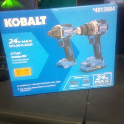 Kobalt Drill Set With Charger An Battery Include New