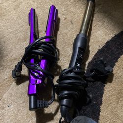 Curling Wand And Hair Straightener