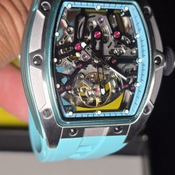 Invicta S1 Rally Orberus Automatic Men's Watch w/ Skeleton Dial - 44mm, Light Blue (49031)