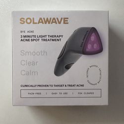 SEALED Solawave Bye Acne 3-Minute Pimple LED Light Spot Treatment