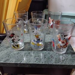 Disney Juice Glasses From The 80s