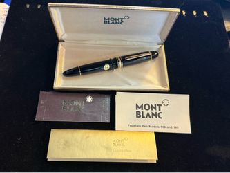 1970’s Mont blanc Meisterstruck No 149 Black Fountain Pen 4810 14C Gold Nib 585