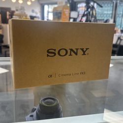 Sony Fx3 Cameras