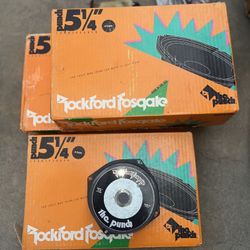 Old School Rockford Fosgate Speaker System Amp And Eq And Russell