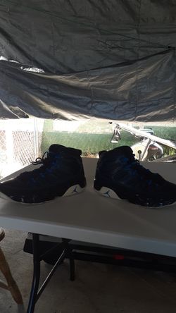 Air Jordan 9 Black White Photo Blue